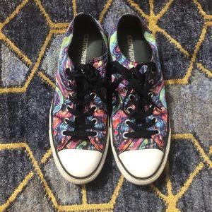 Converse | Satin Colorful Swirl Low Tops